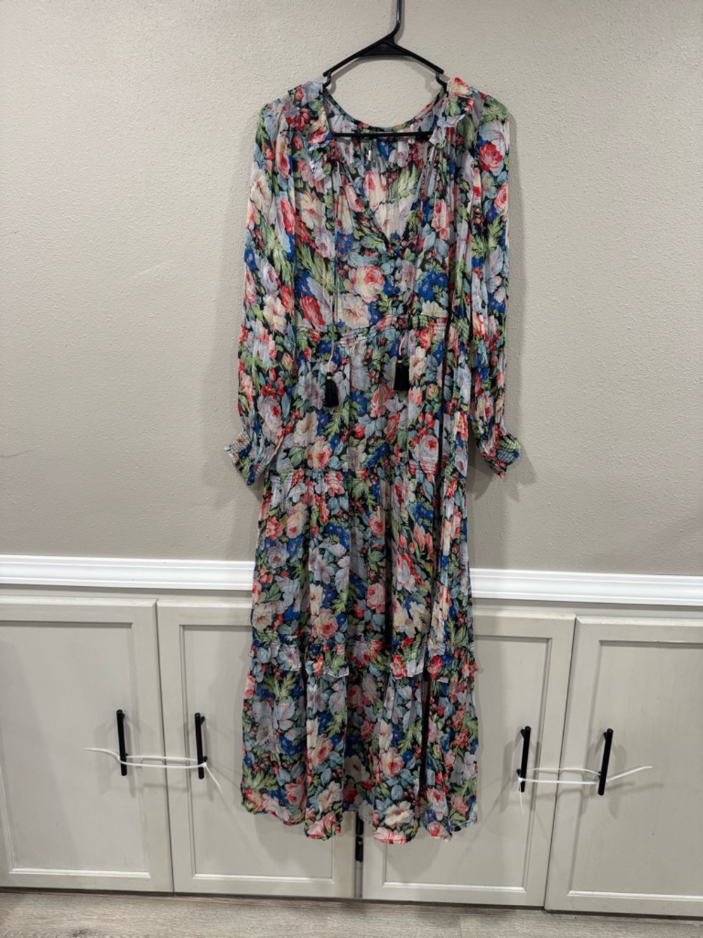Anthropology The Marais Printed Chiffon Maxi Dress - Picture 4 of 8